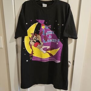 Vintage 1997 Flirts Looney Tunes Tasmanian Devil Nightgown Tee T-Shirt - OSFA XL